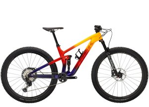 Trek Top Fuel 9.8 XT S Marigold to Red to Purple Abyss