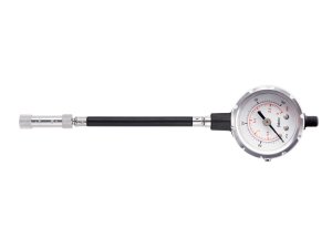 Fabric Accubar pressure gauge f. in-line use with pump  nos silver