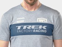 Unbekannt Jersey 100% Tech Tee Short Sleeve Small Grey/Navy