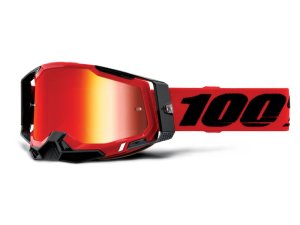 100% Racecraft Gen. 2 goggle anti fog mirror lens  unis red